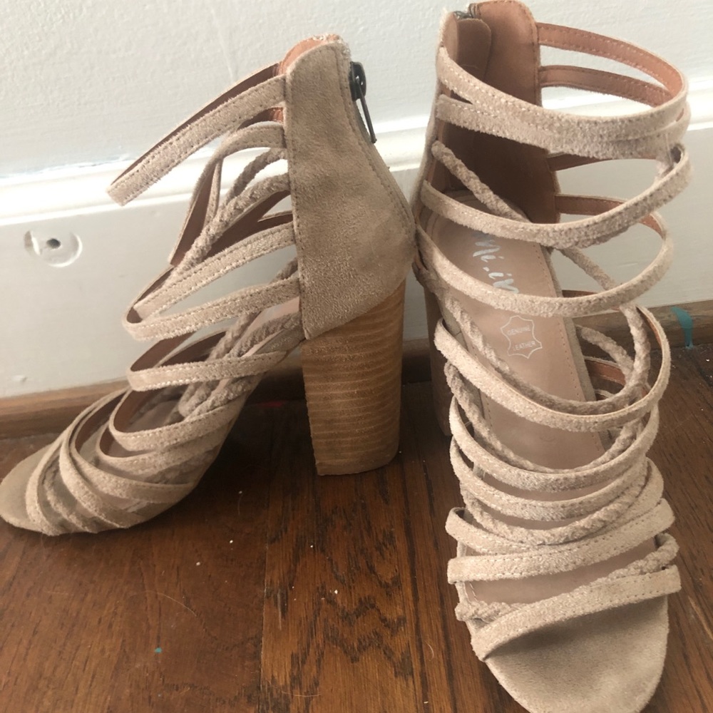 Nude Strappy Heels